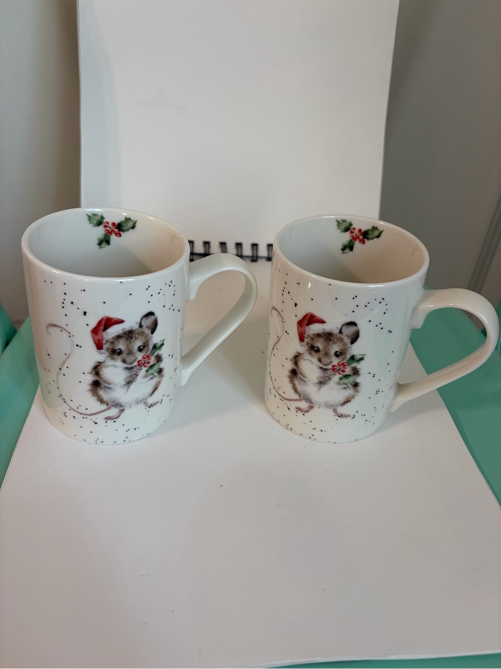 Wrendale Designs by Hannah Dale Christmas Mouse Mug Set of 2